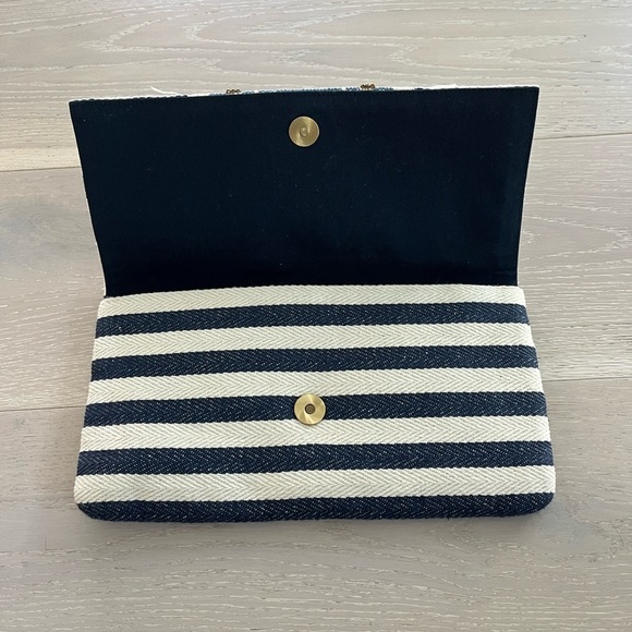 Roberta roller rabbit Abril gala clutch blue fringed - Picture 2 of 6